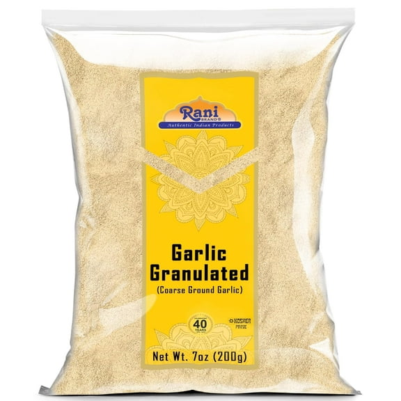 Rani Granulated Garlic (Granul Lahsoon) 7oz (200g) ~ All Natural | Gluten Friendly | Vegan | NON-GMO | Kosher | No Salt or fillers | Product of USA