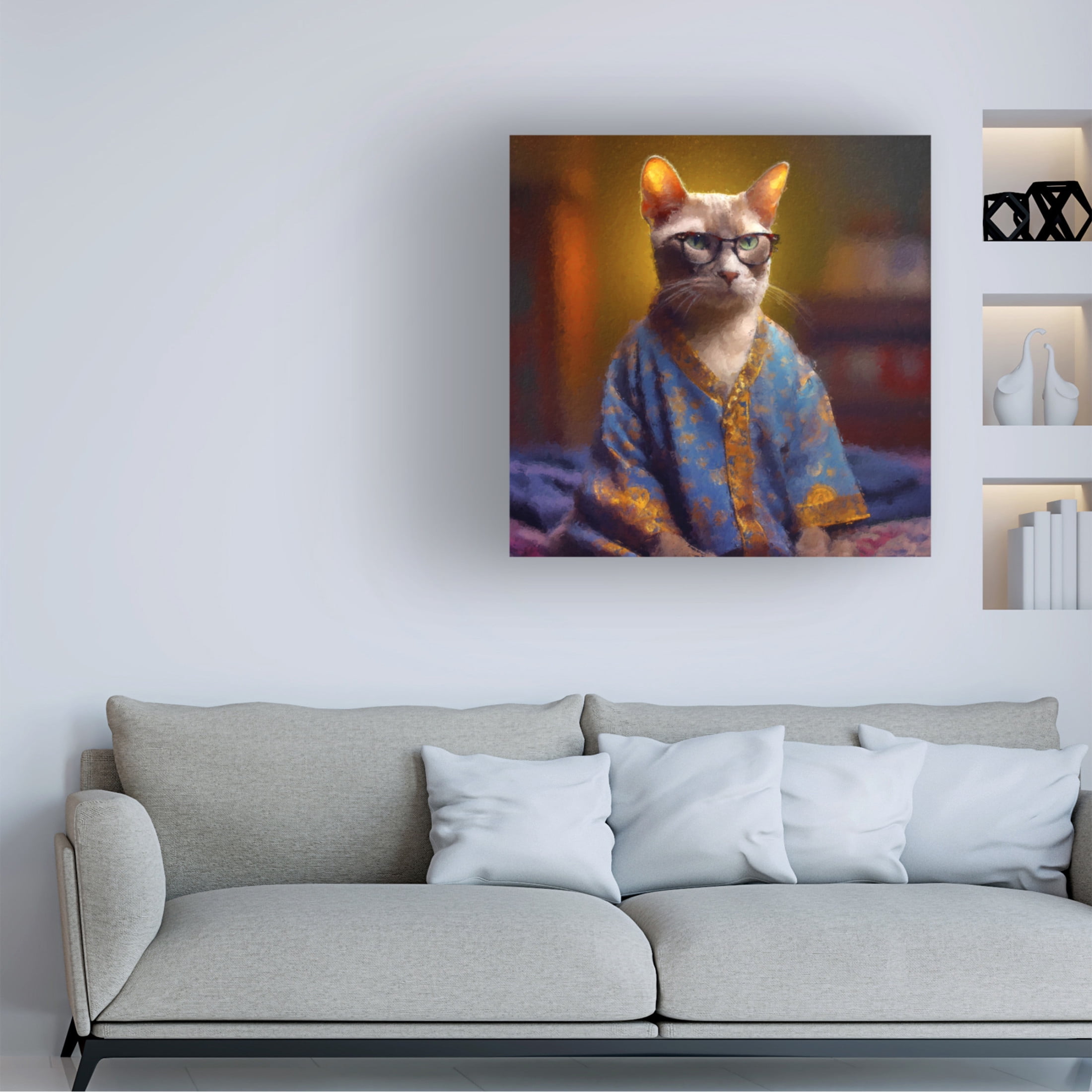 Canvas Wall Art - Sean Parnell 'Leader' Wall Art for Living Room, Bedroom, or Office Décor by Trademark Fine Art - 35 x 35 Inches