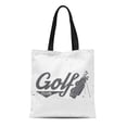 thumbnail image 1 of ASHLEIGH Canvas Tote Bag Hipster Golf Club Golfing Retro Badge for Seal Stamp Durable Reusable Shopping Shoulder Grocery Bag, 1 of 1