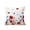 White Bright Red, variant on 1 Pack Outdoor Throw Pillow, Red Blue Poppy Floral Waterproof Pillow with Insert Included, Vintage Spring Flowers Linen Decorative Accent Cushion Lumbar Pillows for Patio Porch, 12 x 20 In
