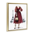 thumbnail image 3 of Stupell Industries Art Deco Parisian Fashion Red Dress Gold Floating Frame Canvas Art, 25 x 31, by Amanda Greenwood, 3 of 8