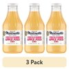 (3 pack) Martinelli's Unfiltered Apple Juice, Multi-Serve Glass Bottle, 1 Liter