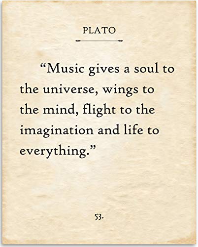 Plato - Books Give A Soul To The Universe - Book Page Quote Art Print ...