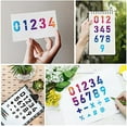 thumbnail image 6 of 1pc Metal Number Stencils Reusable Mathematical Symbol Stainless Steel Stencils Templates, 6 of 9