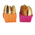 thumbnail image 3 of Burger Buddy Silicone Burger Holder, Sandwich Stand, Reusable Burger Fixed Box, 4 Pack, 3 of 5