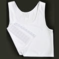 thumbnail image 3 of Yuemengxuan Women's Chest Binder Vest Slim Flat Compression Bust Top ,Cami Side Breasted Crop Vest, 3 of 6