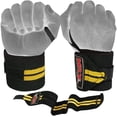 thumbnail image 2 of MRX Weight Lifting Wrist Wraps GYM Training Straps Wrist Support While Lifting Crossfit Wrap 18 Inches Long 1 Pr Yellow, 2 of 2