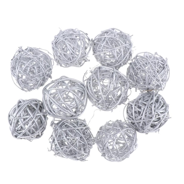 s de 2 Pulgadas De Diámetro, s De Decoración De Relleno De Cuenco Y Jarrón, De , Bastón De Ratán Plata