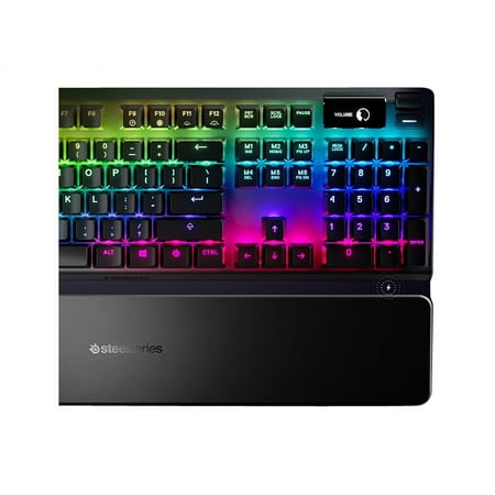 SteelSeries - Apex 7 Full Size Wired Mechanical Brown Tactile Switch Gaming Keyboard with RGB Backlighting - Black