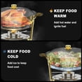 thumbnail image 3 of Juego de platos para rozar NEWKITCHEN, redondo, 6 cuartos de galón, paquete de 4 unidades, acero ino, 3 of 9