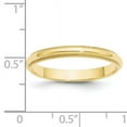 thumbnail image 5 of Primal Gold 10 Karat Yellow Gold 3mm Milgrain Half Round Band Size 10, 5 of 6