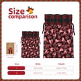 thumbnail image 3 of Rocae Ladybugs and Red Hearts Print Christmas Drawstring Linen Gift Bag with Drawstrings Treat Bag Goody Present Bags for Christmas Party Favor, 3 of 8