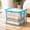 L, variant on Large Storage Bag, Foldable Thick Plastic Storage Box, 15" x 9.4" x 12.6", Clear PVC Build, Zipper Closure, Reinforced Handles, Garment Linen Toy Organization, Home Travel Moving Use