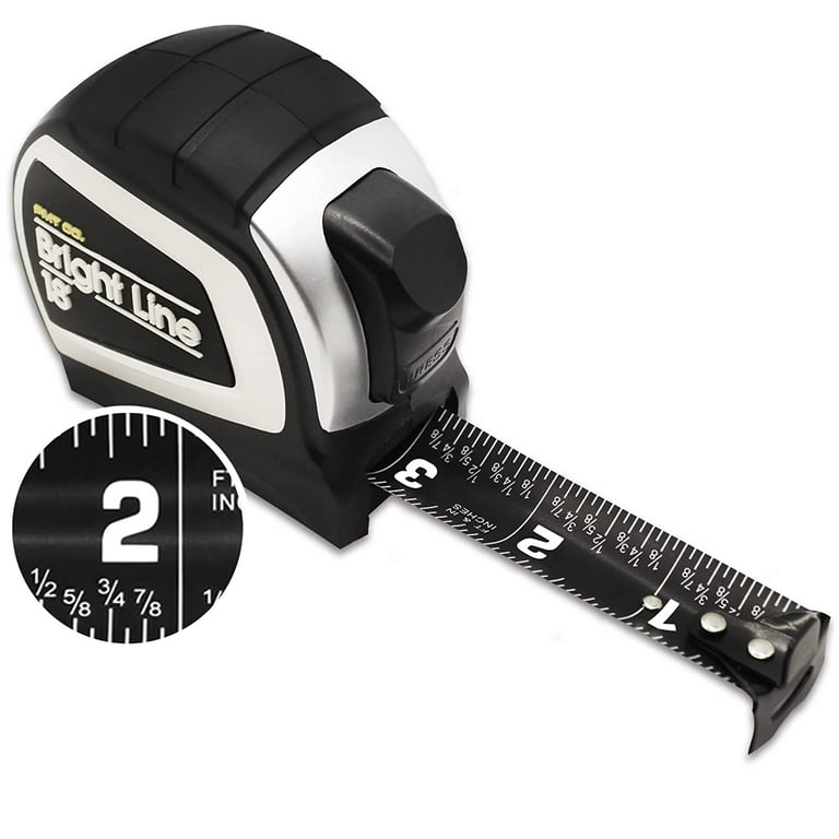 Perfect Measuring Tape High Contrast Black Tape Measure with