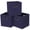 Navy Blue-3 Pack, variant on Fabric Cube Storage Bin 3 Pack Navy Blue Organizer with Dual Handles