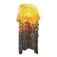 thumbnail image 2 of HELLHERO High Quality Fabrics Bathing Suit Cover Up for Beach Quick Dry Lightweight Red Bird and Sunflower Pattern, 2 of 6
