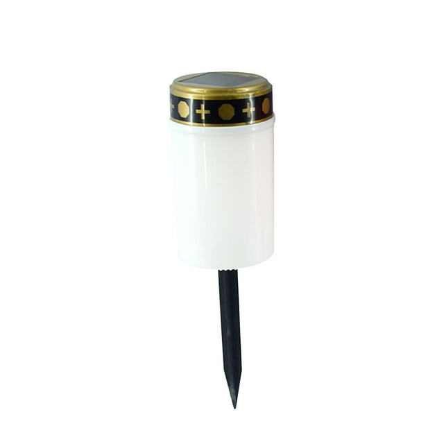 Dvkptbk Outdoor Camping Light Solar Candle Light Led Cemetery Light Chinese Teaching Home Decoration Decoration Decoration Small Gift And Floor Insert Light