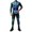Z12-Black, variant on skeleton full body – Women's Black Skeleton Printed Jumpsuit, Zip Front One-Piece Silky-Smooth Milk Silk, Sizes S–XXXXL