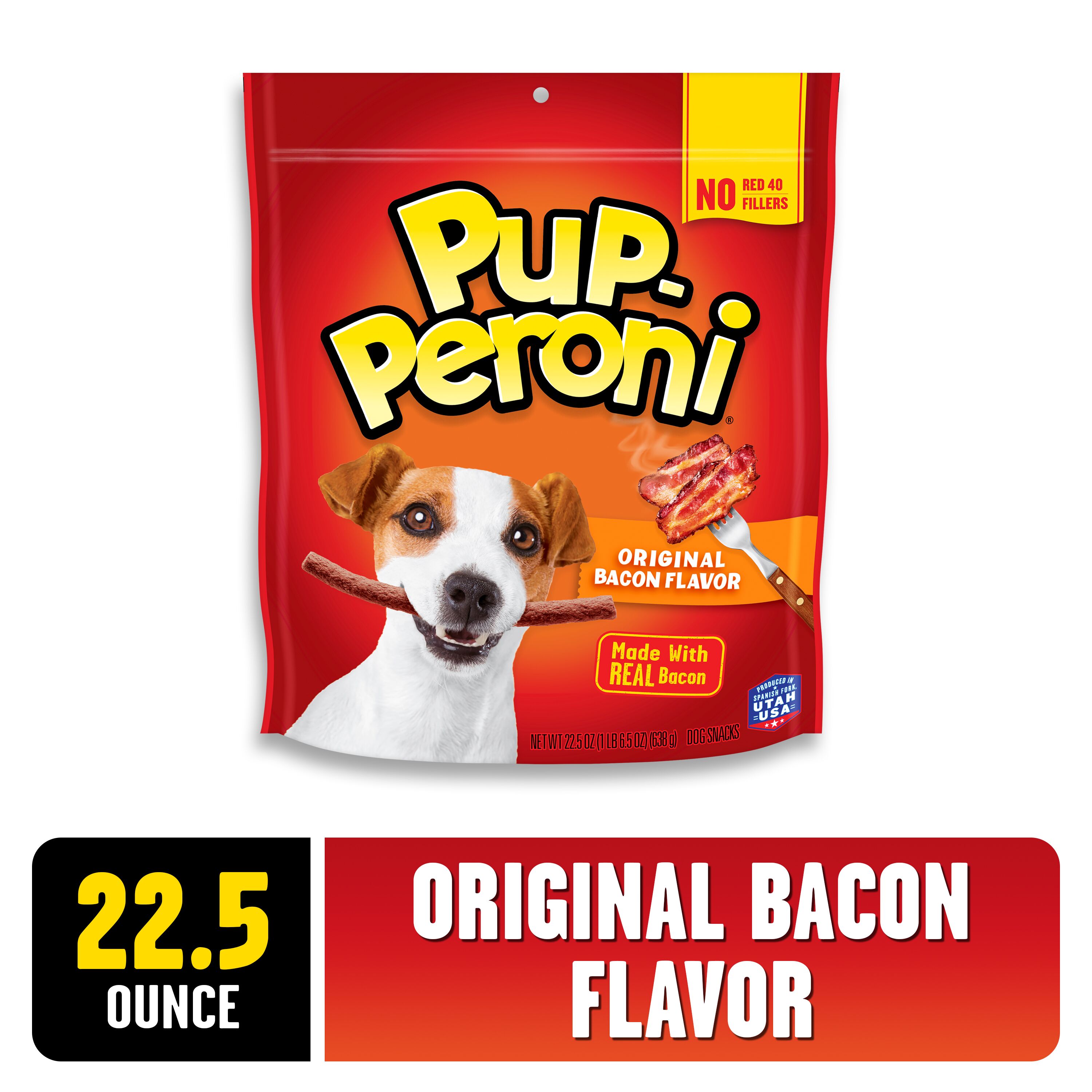 PupPeroni Original Bacon Flavor Dog Treats, 22.5oz Bag
