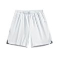thumbnail image 6 of FRSASU Mens Athletic Running Shorts with Compression Liner Quick Dry Ice Silk Sports Gym Hiking Shorts with Pockets White, 6 of 6