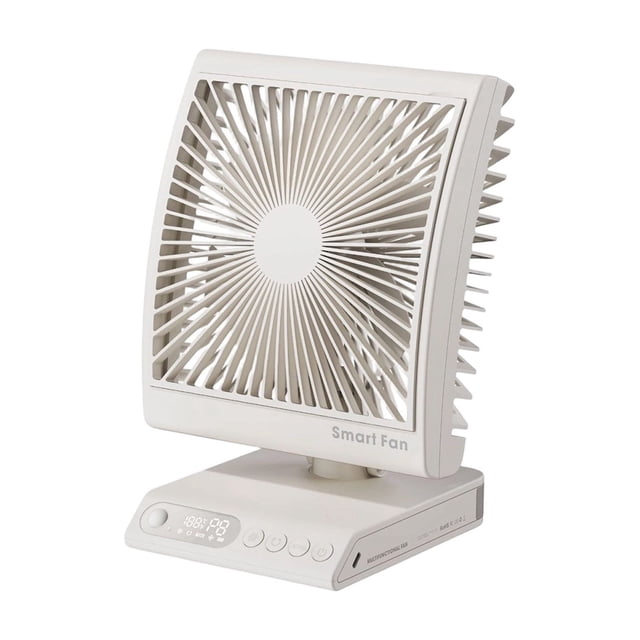 Desktop Fan Smart Wall Mounted Fan Motion Sensor Temperature Control Fan Portable Fan for Summer Outdoor Work Use