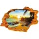 thumbnail image 1 of 1 Uds. Etiqueta de pared estereoscópica 3d de moda de sol de playa con impresión estereoscópica súper fuerte 60cm * 90cm, 1 of 5