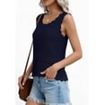 thumbnail image 5 of PRETTYGARDEN Womens Crochet Tank Tops Summer Spring Boho Sleeveless Cute Knit Sweater Vest Trendy Beach Vacation Clothes, 5 of 10