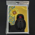 thumbnail image 3 of Summer Sunflowers Black Shih Tzu Greeting Cards and Envelopes Pack of 8 7 in x 5 in, 3 of 3