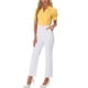 thumbnail image 2 of INSPIRAR CHIC Camiseta de Trabajo de Manga Corta con Botones para Mujeres, Mono, Talla M, Amarillo, 2 of 5