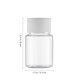 thumbnail image 4 of 10 botellas de plástico de viaje, viales pequeños vacíos con tapa de rosca, rellenables para líquidos en polvo (30 ml), 4 of 6