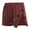 Burgundy, variant on Mens Tearaway Shorts After Knee Surgery Snap On Shorts for Women Hospital Break Away Post Surgery Pants with Pockets
