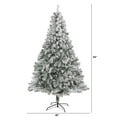 thumbnail image 4 of 7ft. Flocked Rock Springs Spruce Artificial Christmas Tree with 800 Bendable Branches, 4 of 10