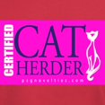 thumbnail image 3 of CafePress - Cat Herder 2 Fusia Web T Shirt - Men's Classic Graphic Cotton T-Shirt, 3 of 4