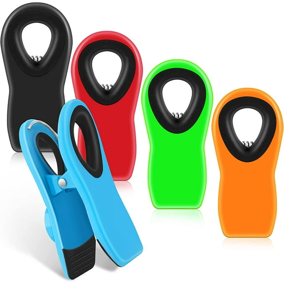 5 Pack Chip Clips Bag Clips, Food Clips Magnetic Chip Clips for Food Storage, Bag Clips Chip Clips for Food Packages, Snack Bags and Food Bags