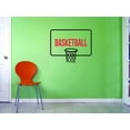 thumbnail image 1 of Custom Decals Basketball Wall Art Size: 14 X 28 Inches Color: Multi, 1 of 1