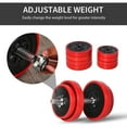 thumbnail image 3 of Resenkos 44-lb Adjustable Dumbbell Set, Converts to Barbell for Home Gym Strength Training - Red Wine, 3 of 7