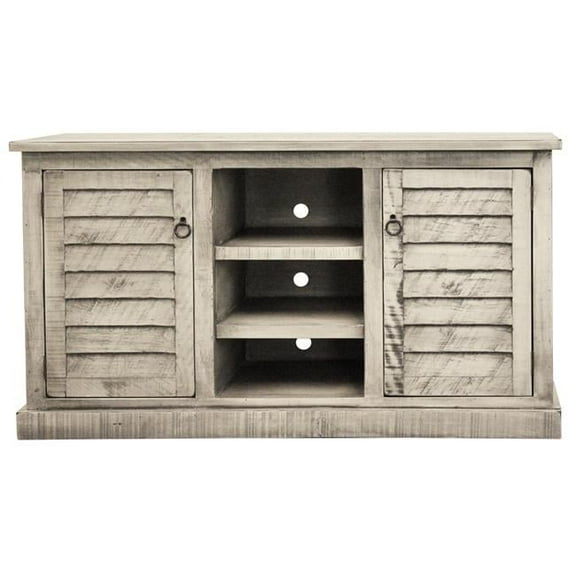 American Heartland 32854RDV Rustic 57 in. Quaint Shutter TV Stand in Rustic Dela Verria