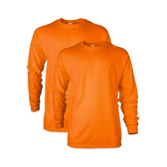 Gildan Men's Ultra Cotton Long Sleeve T-Shirt, 2-Pack, up to size 5XL