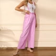 thumbnail image 4 of HBFAGFB Combinaison Décontractée pour Femmes, Bretelles Détachables et Réglables, Jambes Droites Polyvalentes, Rose Taille g, 4 of 7