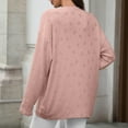 thumbnail image 7 of biudgviw Cardigan Sweaters for Women Trendy Long Sleeve Open Front Jacquard Cover Ups Comfy Casual Loose Fit Fall Outwear, 7 of 7