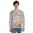thumbnail image 4 of Trick or Treat Whippet Funny Mummy Cosplay Pumpkin Candy Basket All Over Print 3D Sweatshirt Unisex Merch Dog Lover - 12016, 4 of 6