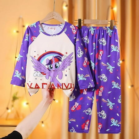 

Sanrio Pochacco Children Pajamas Cute Anime Kuromi My Melody Girls Boys Hello Kitty Sleepwear Spring Summer Home Suit Gifts