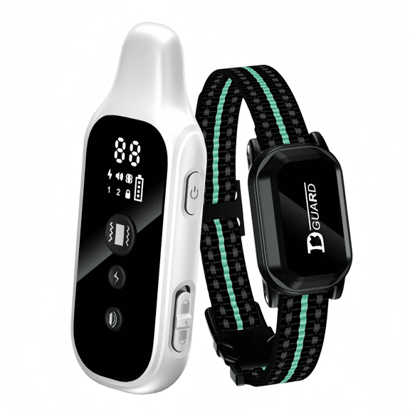 Dog Training E-Collar with Remote, Up to 3300FT IPX7 Waterproof Rechargeable Electric Collar with Level Vibration & Safe Static Shock & Beep Modes