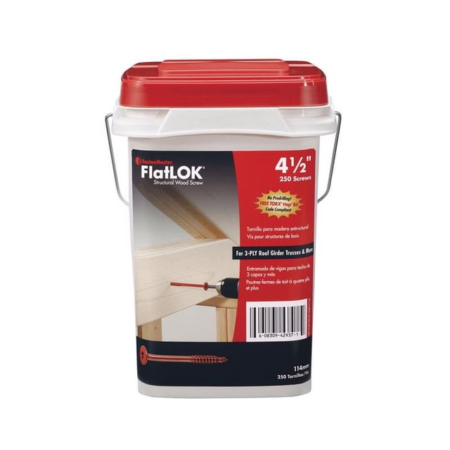 Tornillos para Madera FastenMaster Flatlok N.º 14 x 4,5 cm Acero Epoxi