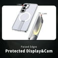 thumbnail image 3 of for Samsung Galaxy S24 Plus Case with Stand, Compatible with MagSafe, Magnetic Kickstand Case for S24 Plus, Military-Grade Protection Shockproof Case, Clear Acrylic + Soft TPU Material, Clear, 3 of 6