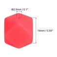 thumbnail image 2 of Uxcell 14 mm Hexagonal Silicone Beads, Polygonal Beads Bulk, Pink 40Pcs, 2 of 6