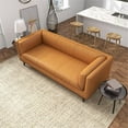 thumbnail image 6 of Dolomite Mid Century Modern Living Room Genuine Leather Sofa in  Cognac Tan, 6 of 7