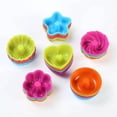 thumbnail image 1 of Paquete de 24 Mini tazas de silicona para hornear, moldes de silicona para gelatina, molde antiadherente para postres, moldes para gelatina y Mini pasteles, 1 of 5
