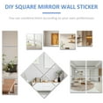 thumbnail image 3 of Mamamax Flexible Mirror Sheets,Mirror Wall Stickers,Mirror Effect Self-Adhesive Cuttable PET Non Glass Mirror Reflective Sticker for Bathroom Living Room Decor,19.7x39.4in-19.7x39.4in-, 3 of 9