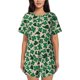 thumbnail image 1 of Balery Happy St. Patrick's Day Conjunto de Pijama para Mujer con Estampado, Dos Piezas de Manga Corta y Shorts, Ropa de Dormir Suave con Cuello Redondo y Bolsillos-3X-Large, 1 of 6